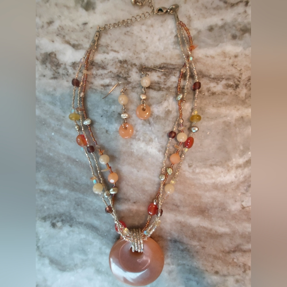 Lia Sophia necklace and earrings